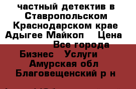 частный детектив в Ставропольском,Краснодарском крае,Адыгее(Майкоп) › Цена ­ 3 000 - Все города Бизнес » Услуги   . Амурская обл.,Благовещенский р-н